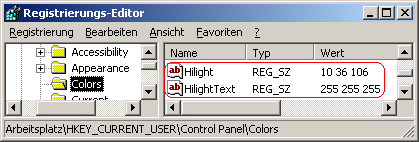 Hilight, HilightText