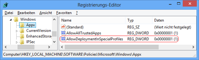 AllowDeploymentInSpecialProfiles