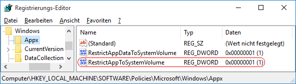 RestrictAppToSystemVolume