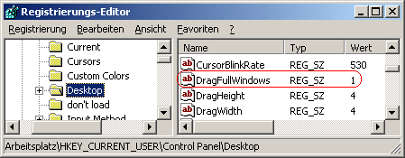 DragFullWindows