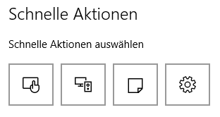 Schnelle Aktionen