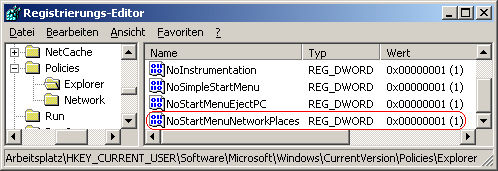 NoStartMenuNetworkPlaces