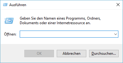 Dialog "Ausführen"