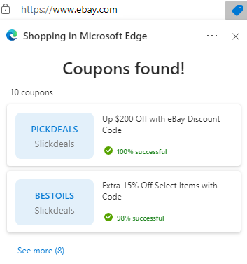 Shopping in Microsoft Edge