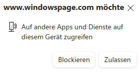 Benachrichtigung