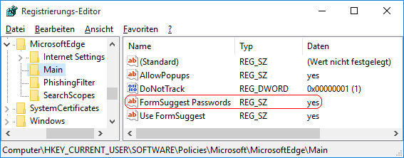 FormSuggest Passwords