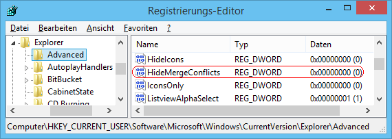 HideMergeConflicts