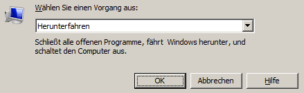 Windows herunterfahren