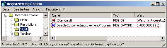 DisableCustomerImprovementProgram