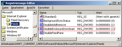 DisableEnclosureDownload