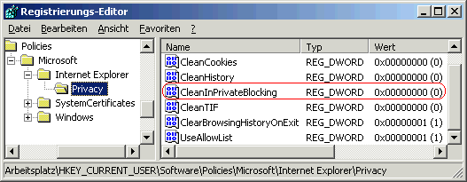 CleanInPrivateBlocking