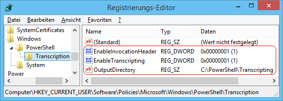 EnableTranscripting