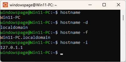 hostname