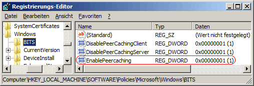 EnablePeercaching