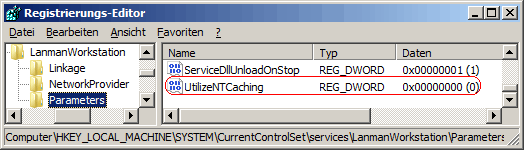 UtilizeNTCaching