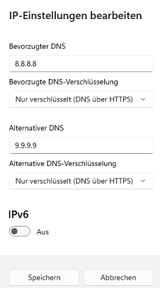 IP-Einstellungen