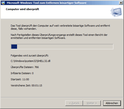 Windows-Tool zum Entfernen bösartiger Software 