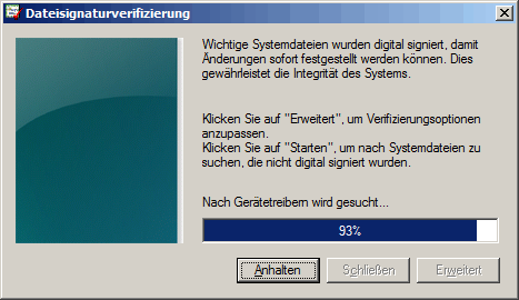 Dateisignaturverifizierung