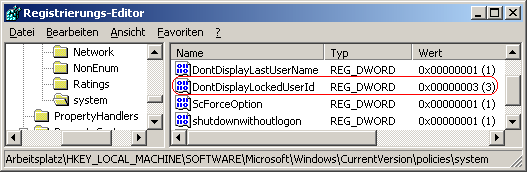 DontDisplayLockedUserId