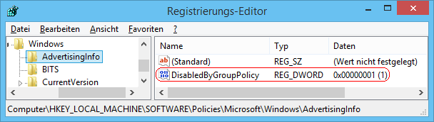 DisabledByGroupPolicy