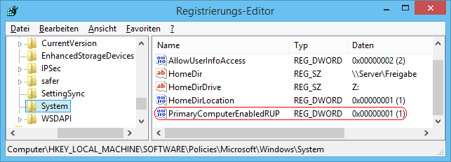 PrimaryComputerEnabledRUP