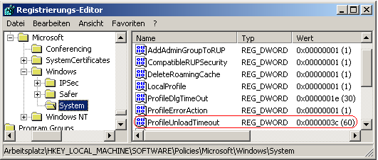 ProfileUnloadTimeout