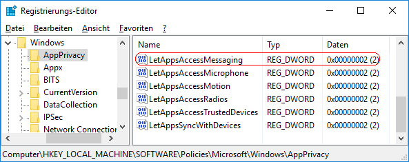 LetAppsAccessMessaging