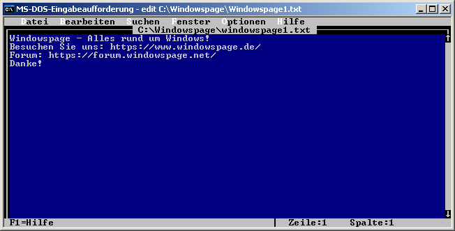 MS-DOS-Editor