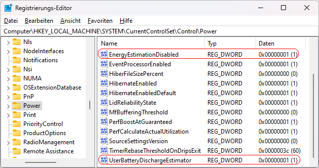 EnergyEstimationDisabled, EnergyEstimationEnabled, UserBatteryDischargeEstimator