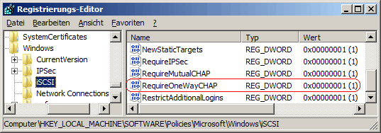 RequireOneWayCHAP