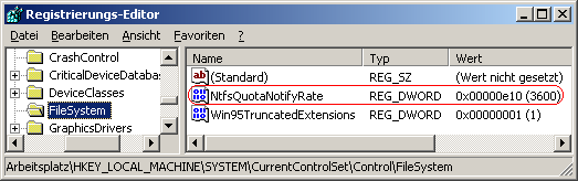 NtfsQuotaNotifyRate