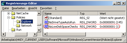 NoLowDiskSpaceChecks