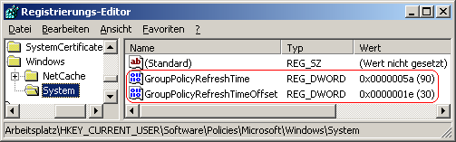GroupPolicyRefreshTime