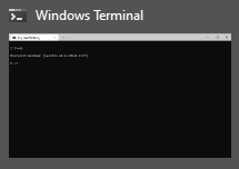 "Windows Terminal" als Anwendungstitel