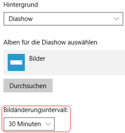 Bildänderungsintervall