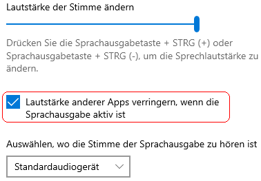 Sprachausgabe