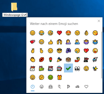 Emoji-Fenster