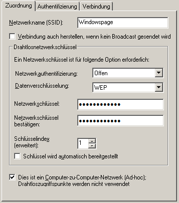 Computer-zu-Computer-Netzwerk