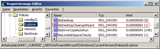 NoDesktopCleanupWizard