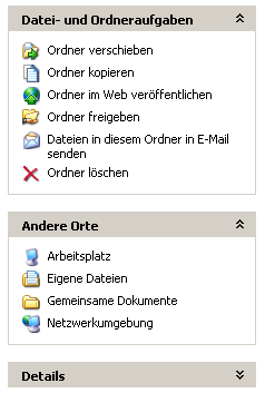 Allgemeine Aufgaben in Ordnern